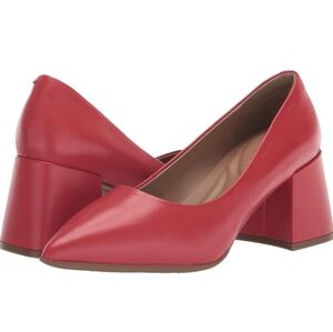 Aerosoles Red Leather Pumps Size 6.5